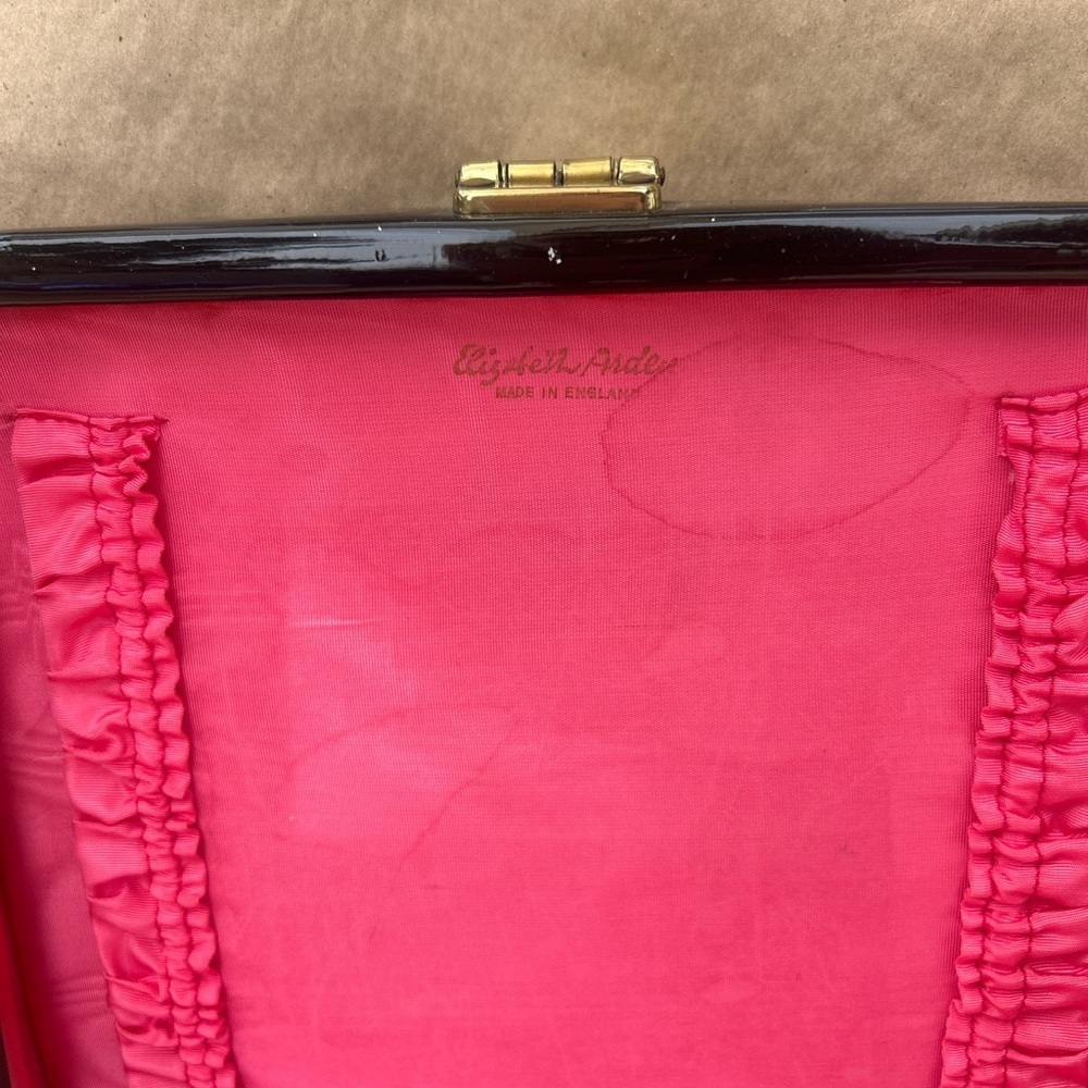 Vintage 1960’s Elizabeth Arden Train Case patent leather - Picture 2 of 10